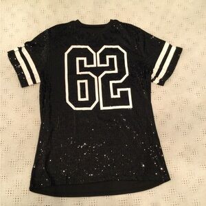 Black #62 Sequin jersey